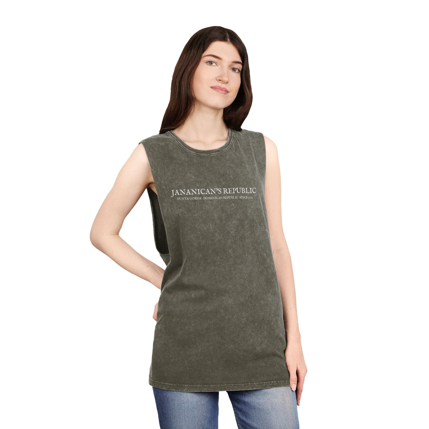 Jananican's Republic Unisex Stonewash Tank Top