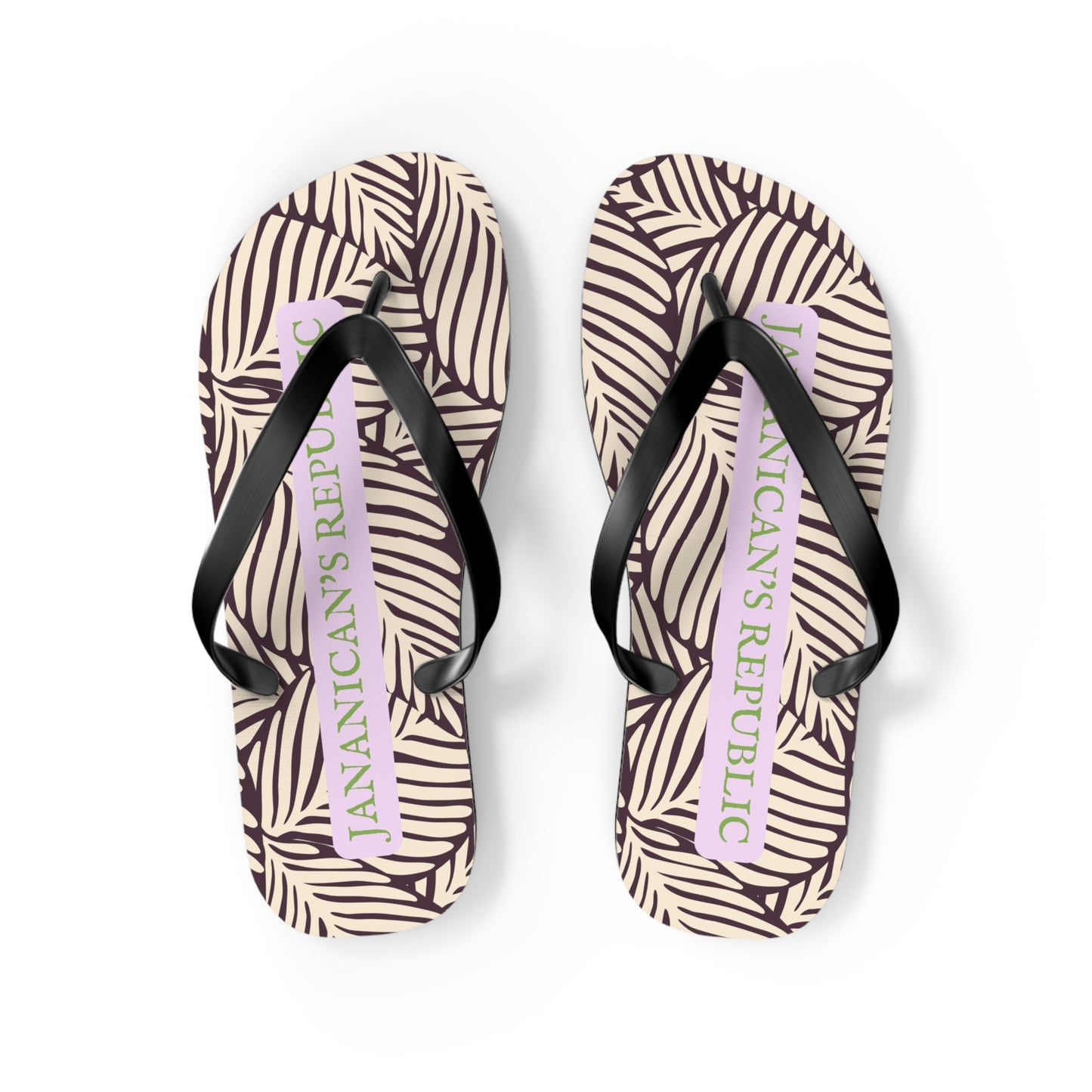 Jananican's Republic Medium Flip Flops (Women's 9-10/Men's 7-8)