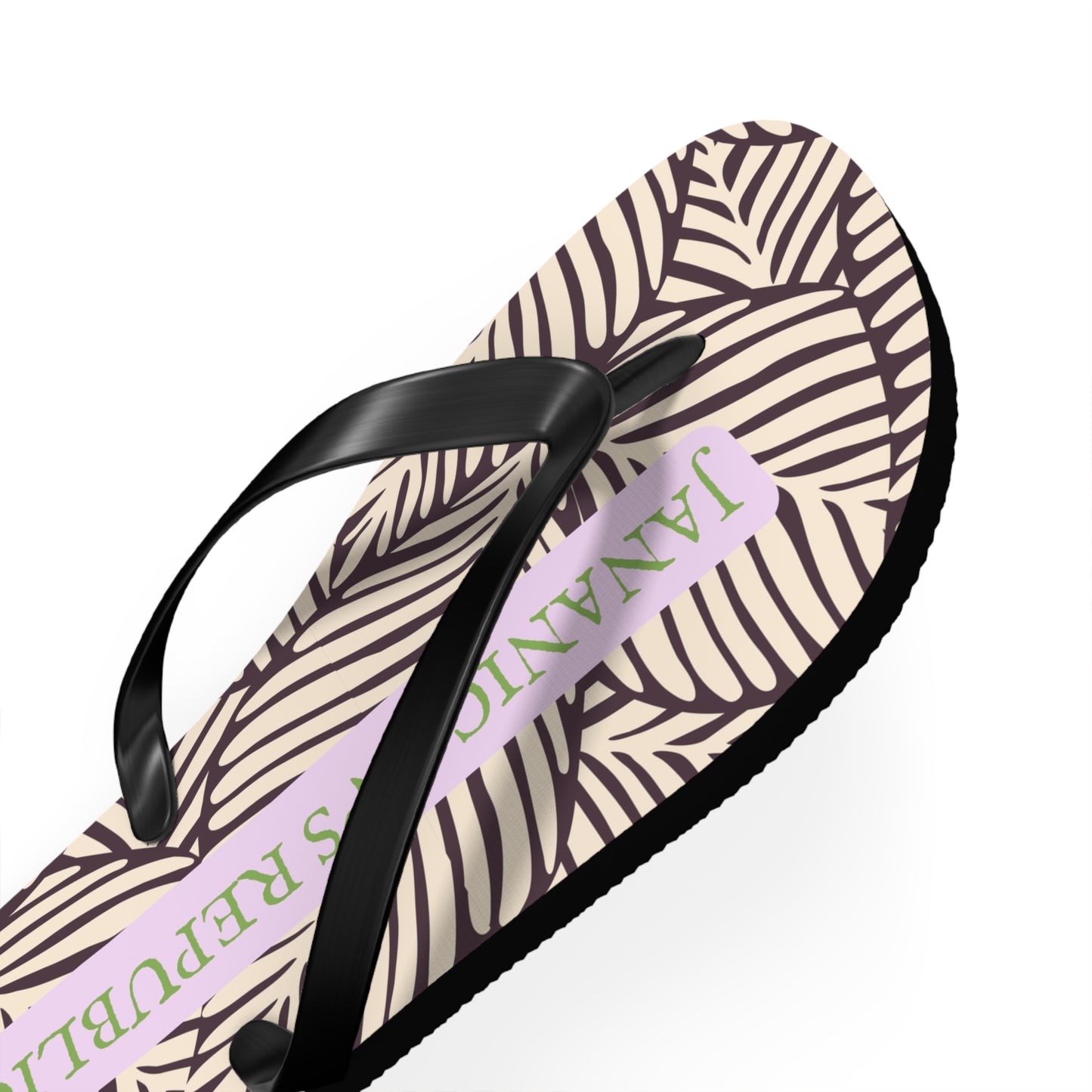 Jananican's Republic Medium Flip Flops (Women's 9-10/Men's 7-8)