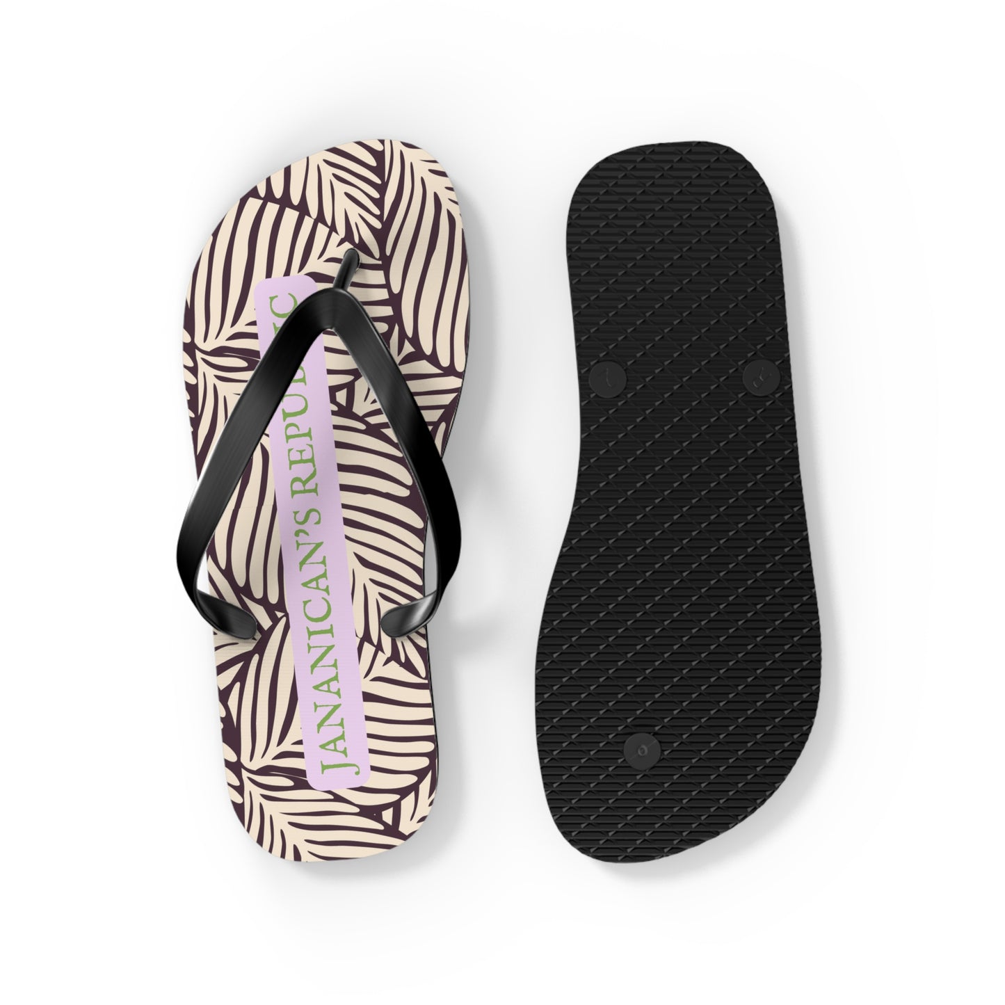 Jananican's Republic Medium Flip Flops (Women's 9-10/Men's 7-8)