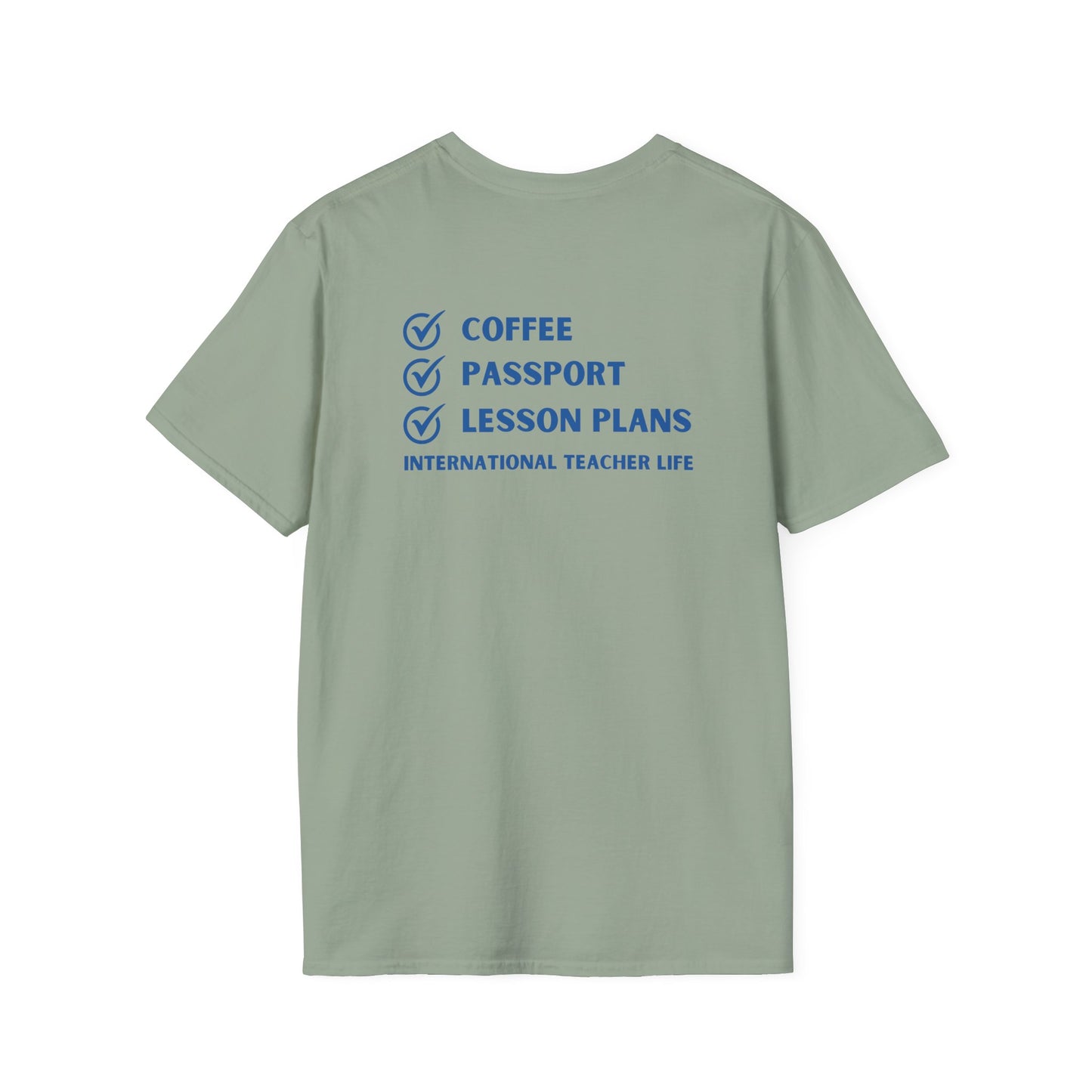 Coffee, Passport, Lesson Plans T-shirt