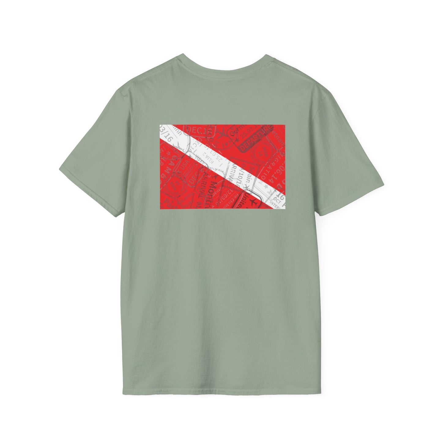 Dive Flags & Passport Stamps Tee