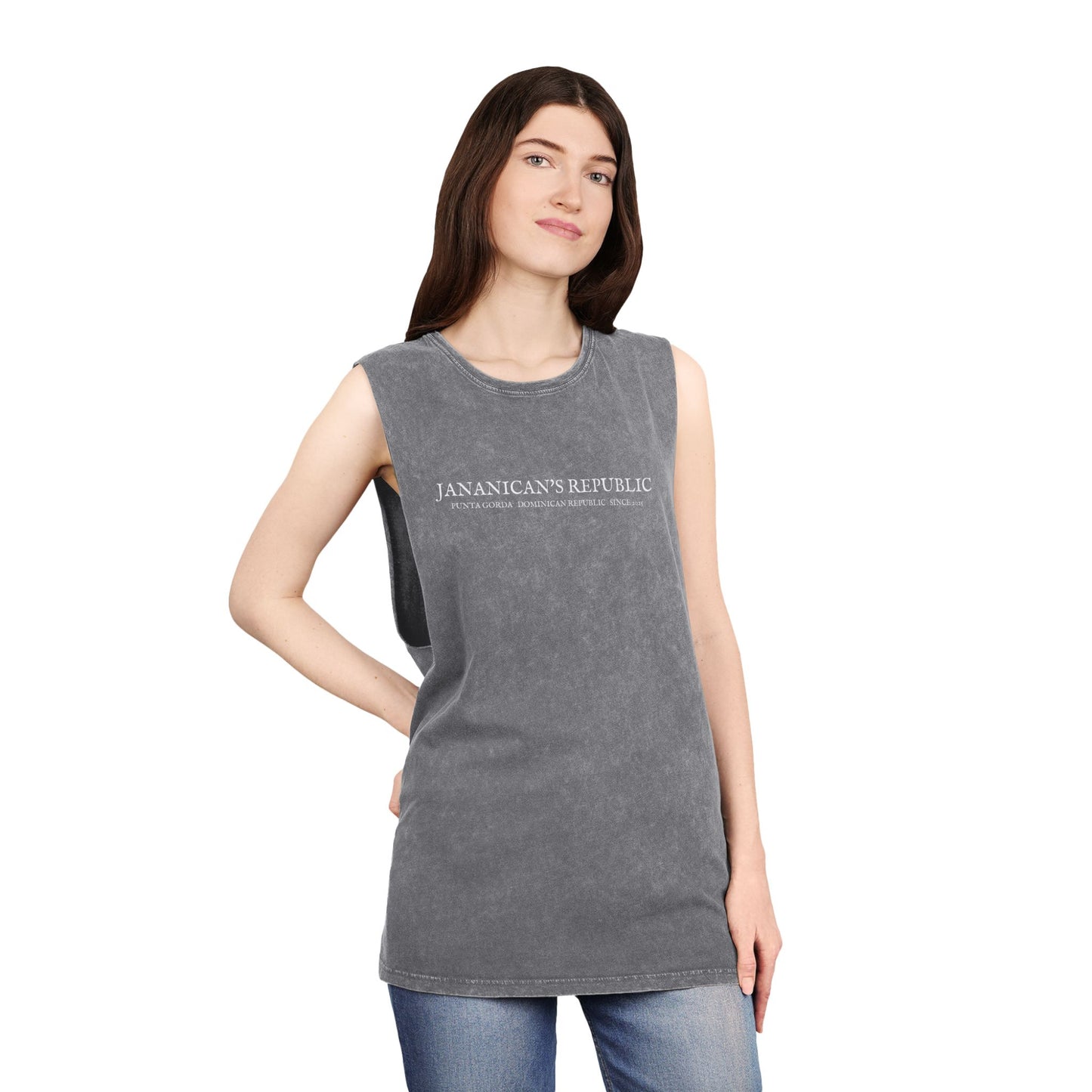 Jananican's Republic Unisex Stonewash Tank Top