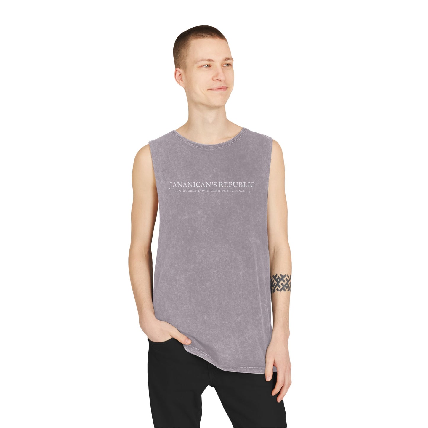Jananican's Republic Unisex Stonewash Tank Top