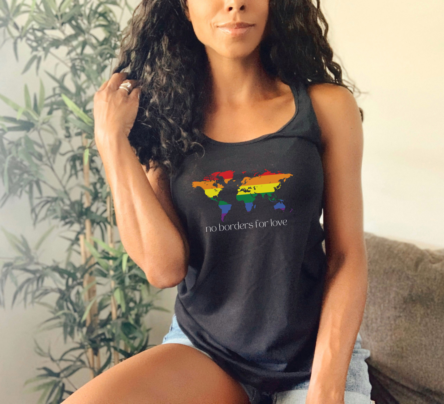 No Borders for Love: Pride Travel Tank