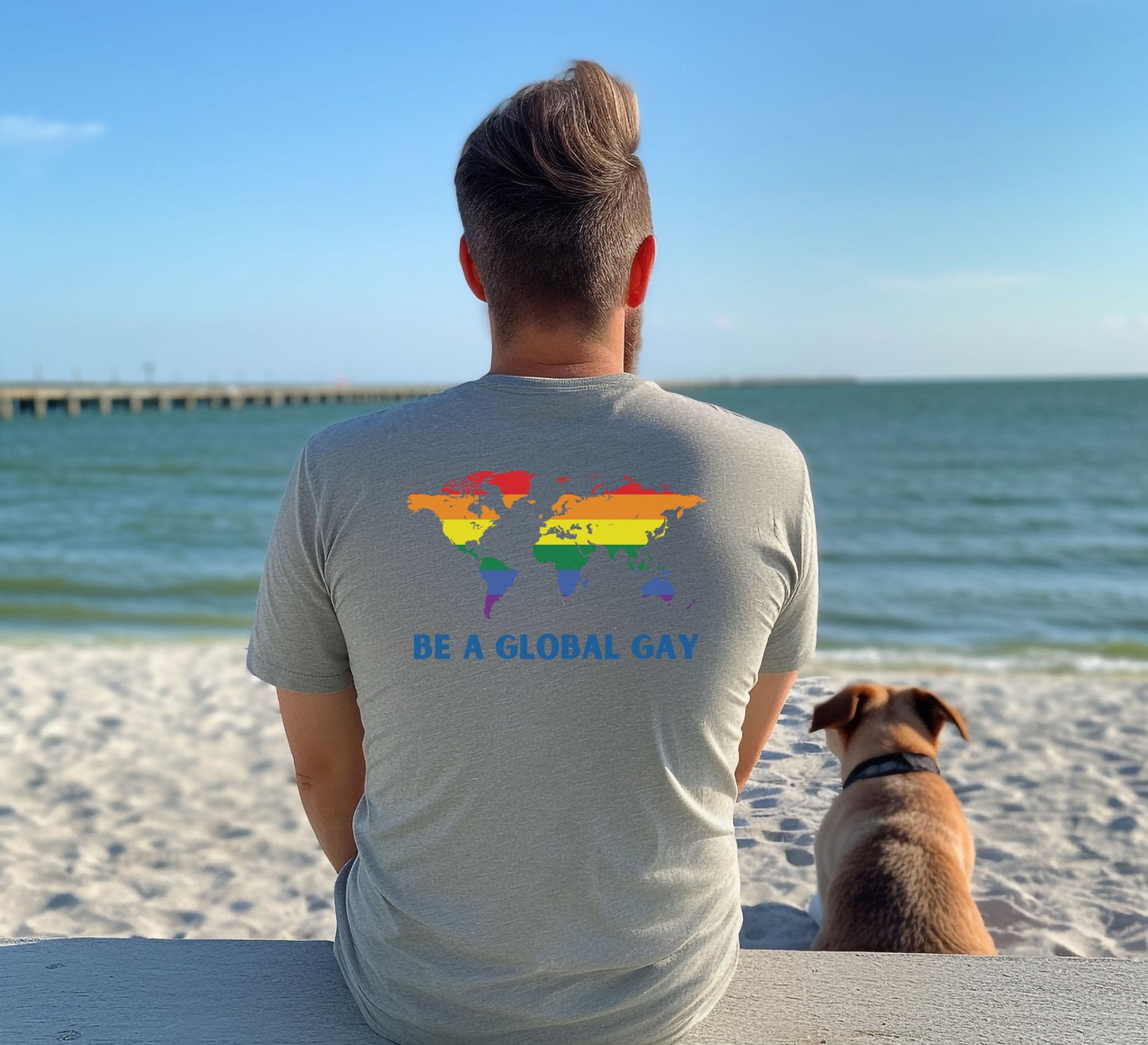 Be A Global Gay Pocket Tee