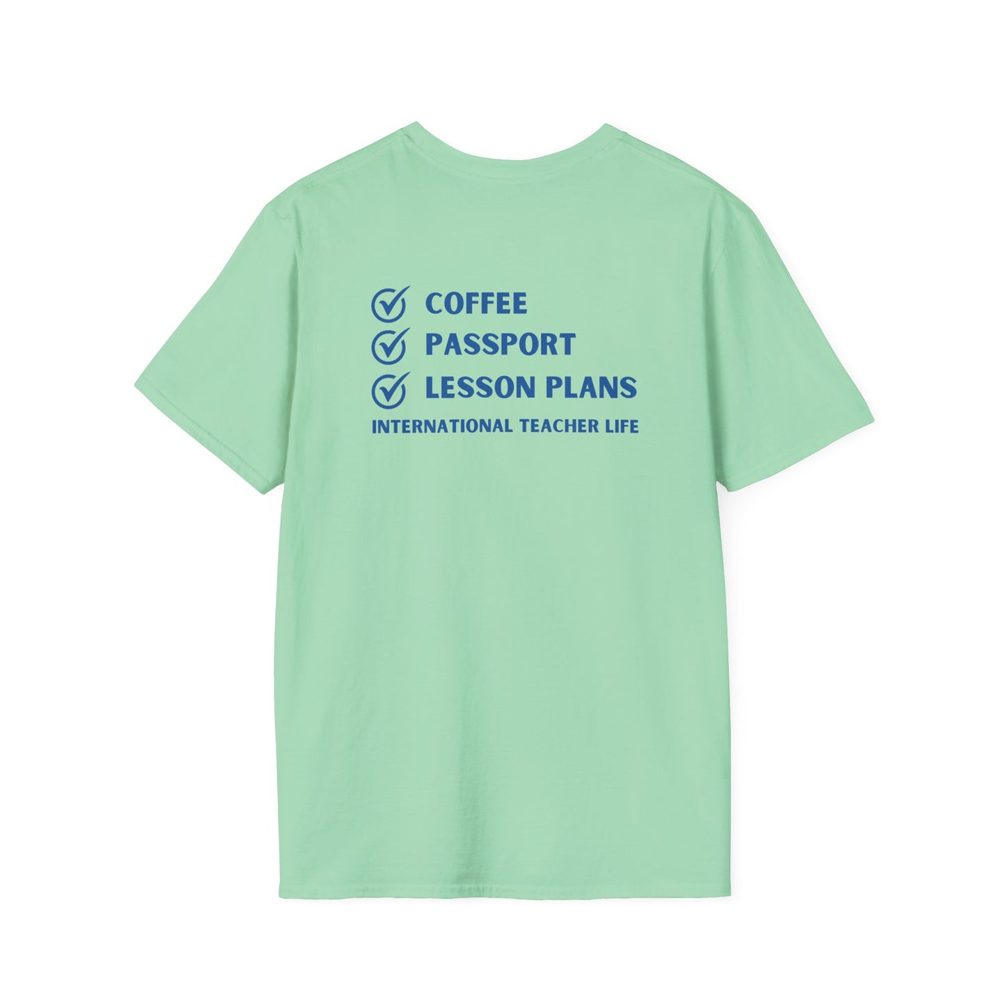 Coffee, Passport, Lesson Plans T-shirt