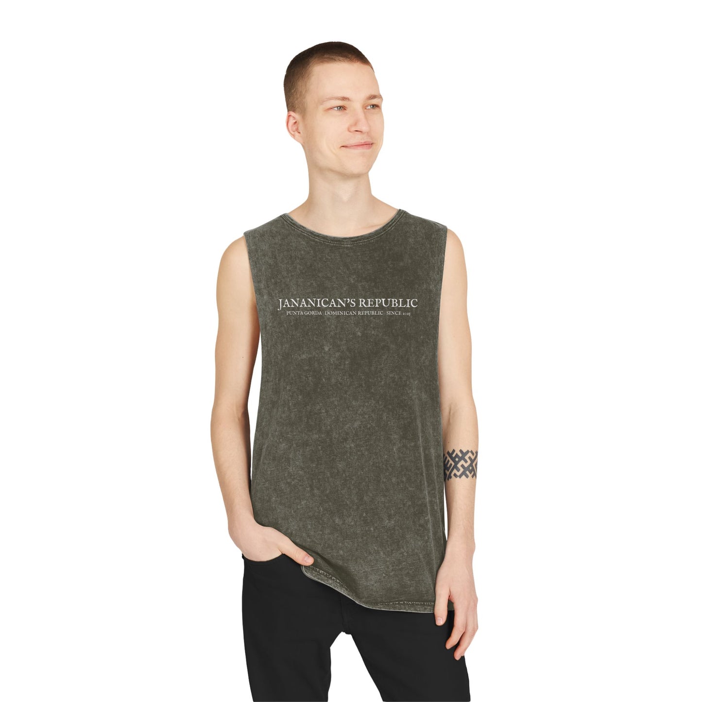 Jananican's Republic Unisex Stonewash Tank Top