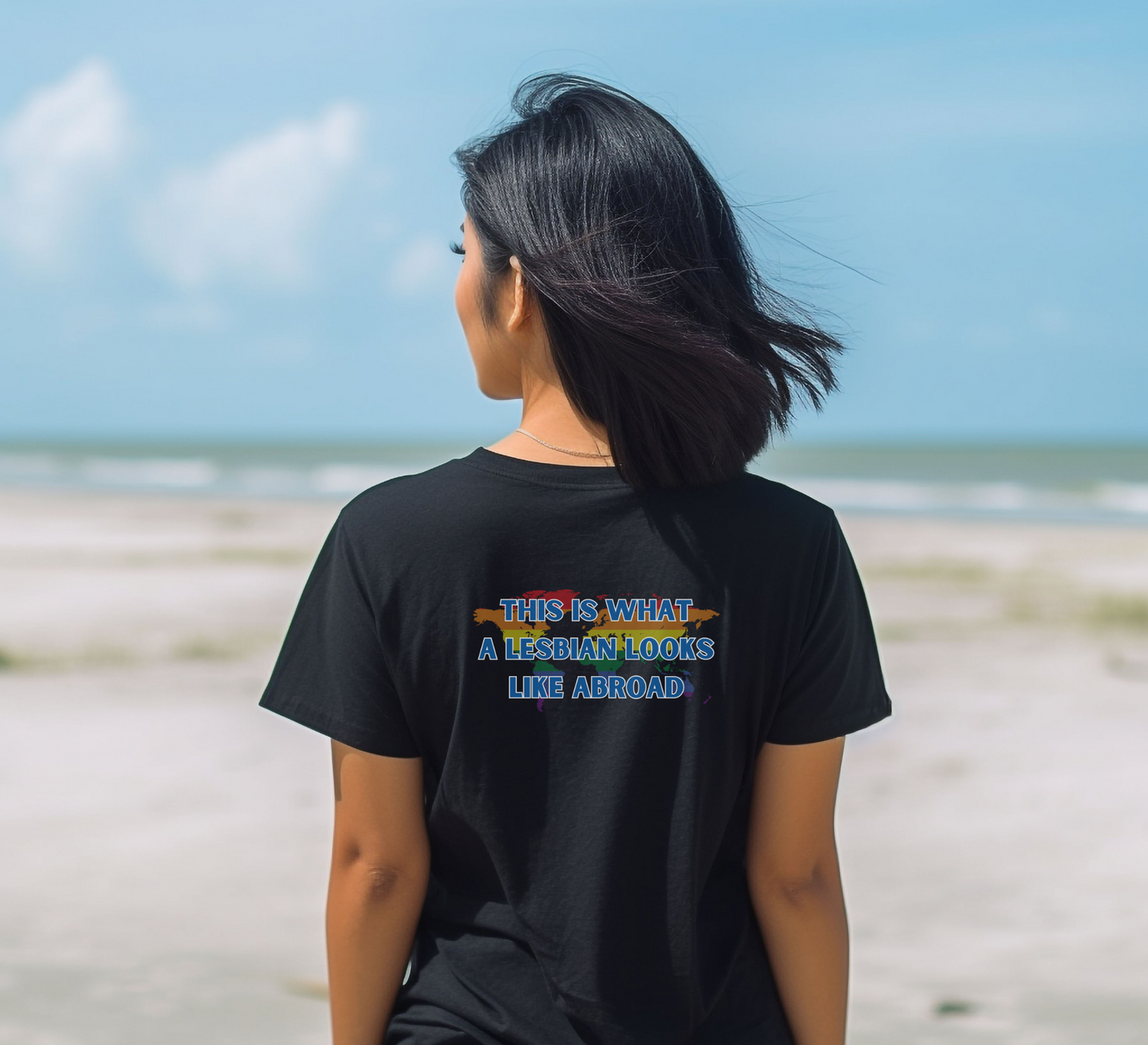 What a Lesbian Looks Like Abroad: Pride T-shirt