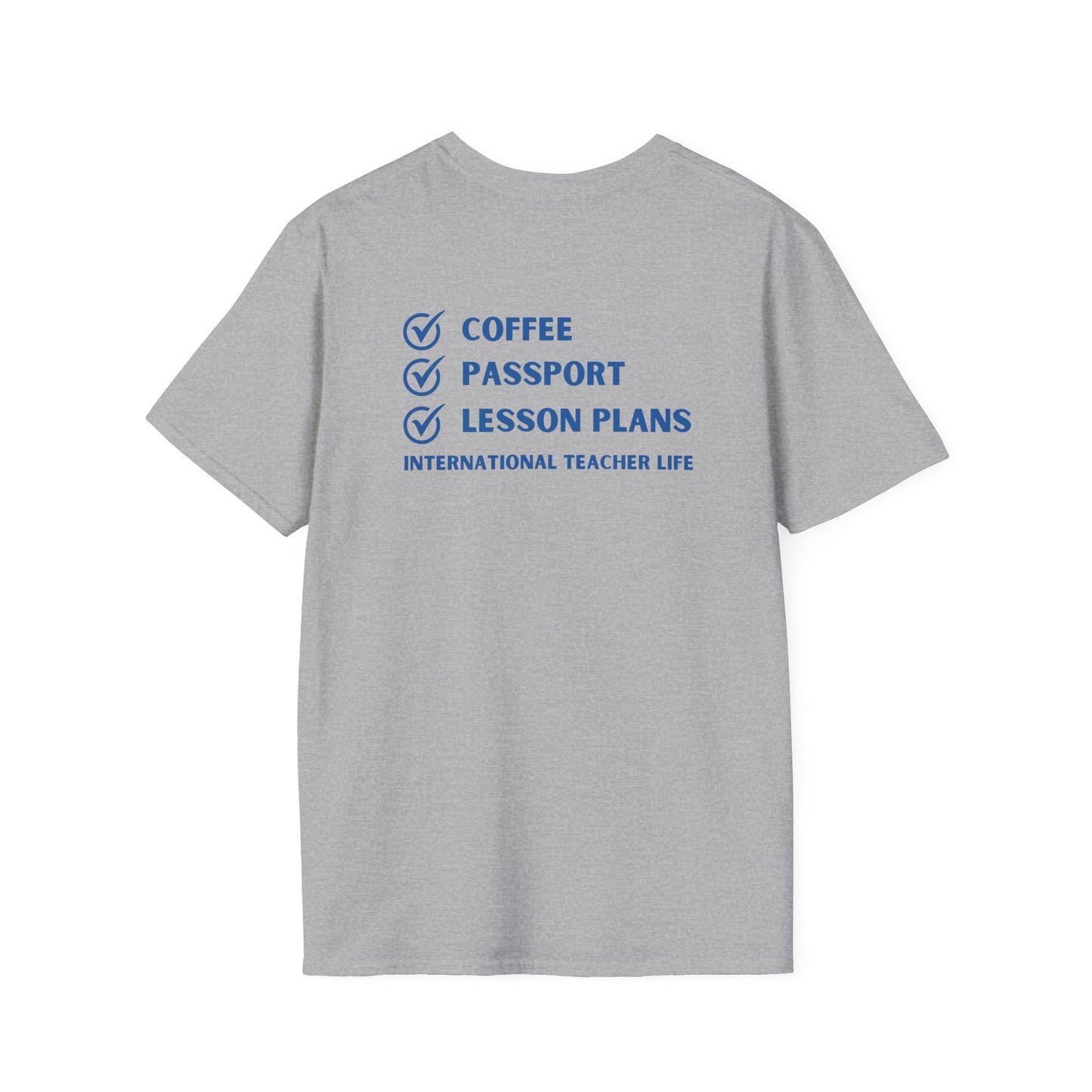 Coffee, Passport, Lesson Plans T-shirt