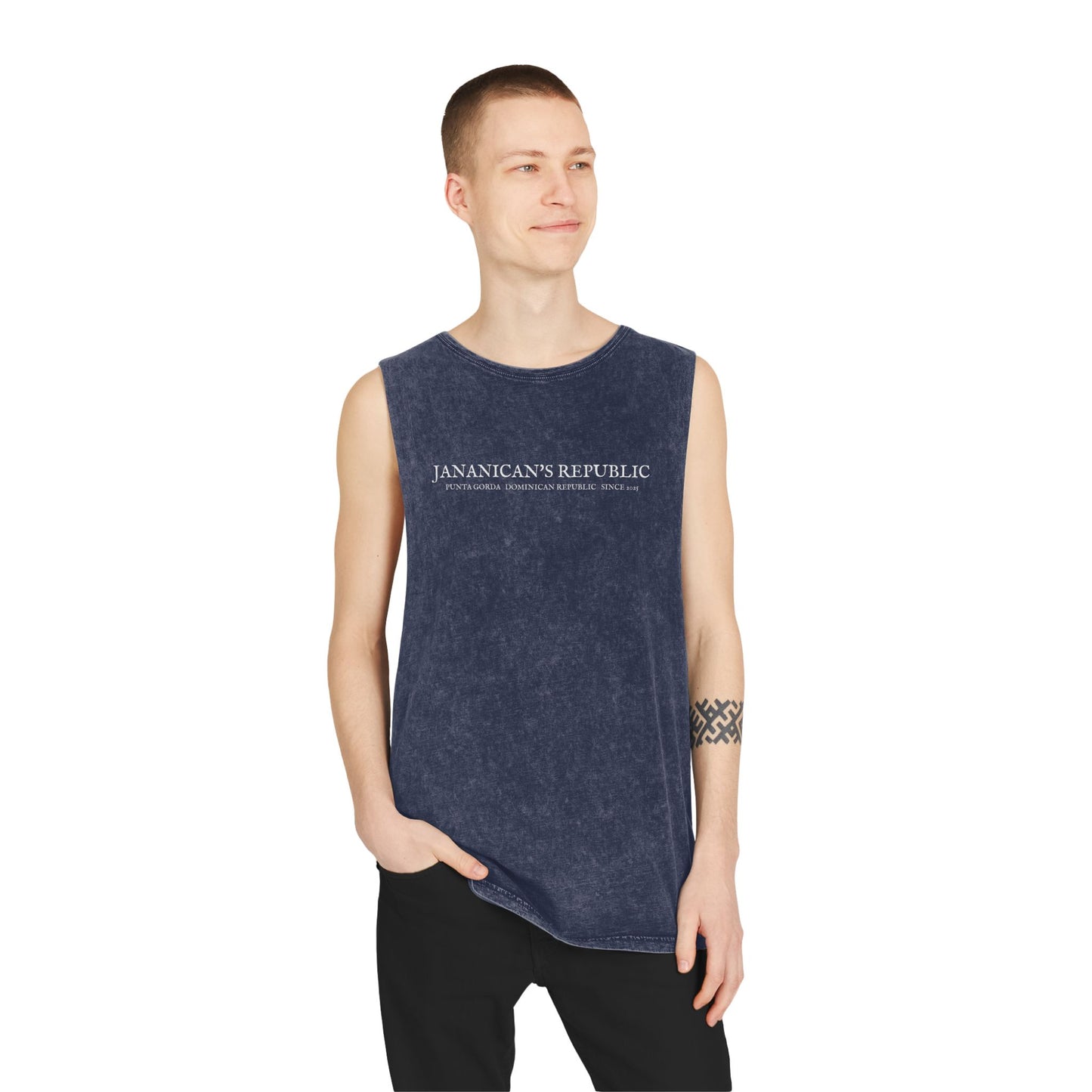 Jananican's Republic Unisex Stonewash Tank Top
