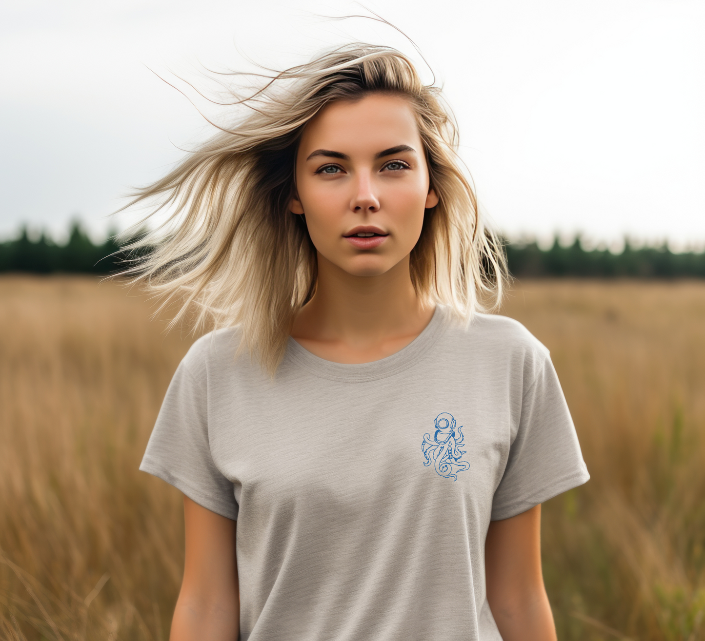 Diving Octopus Tee