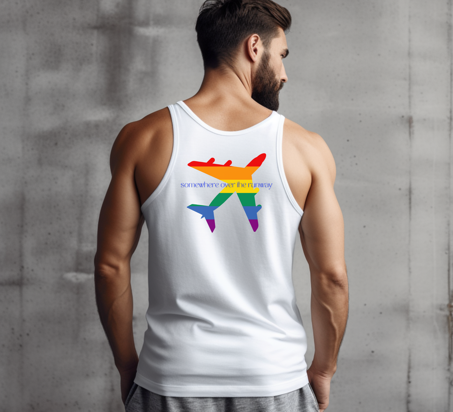Somewhere Over the Runway: Pride Travel Tank