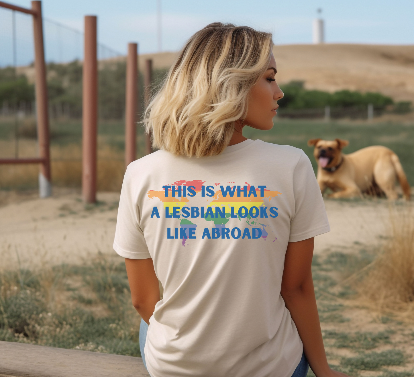 This is What a Lesbian Looks Like Abroad Pocket Tee
