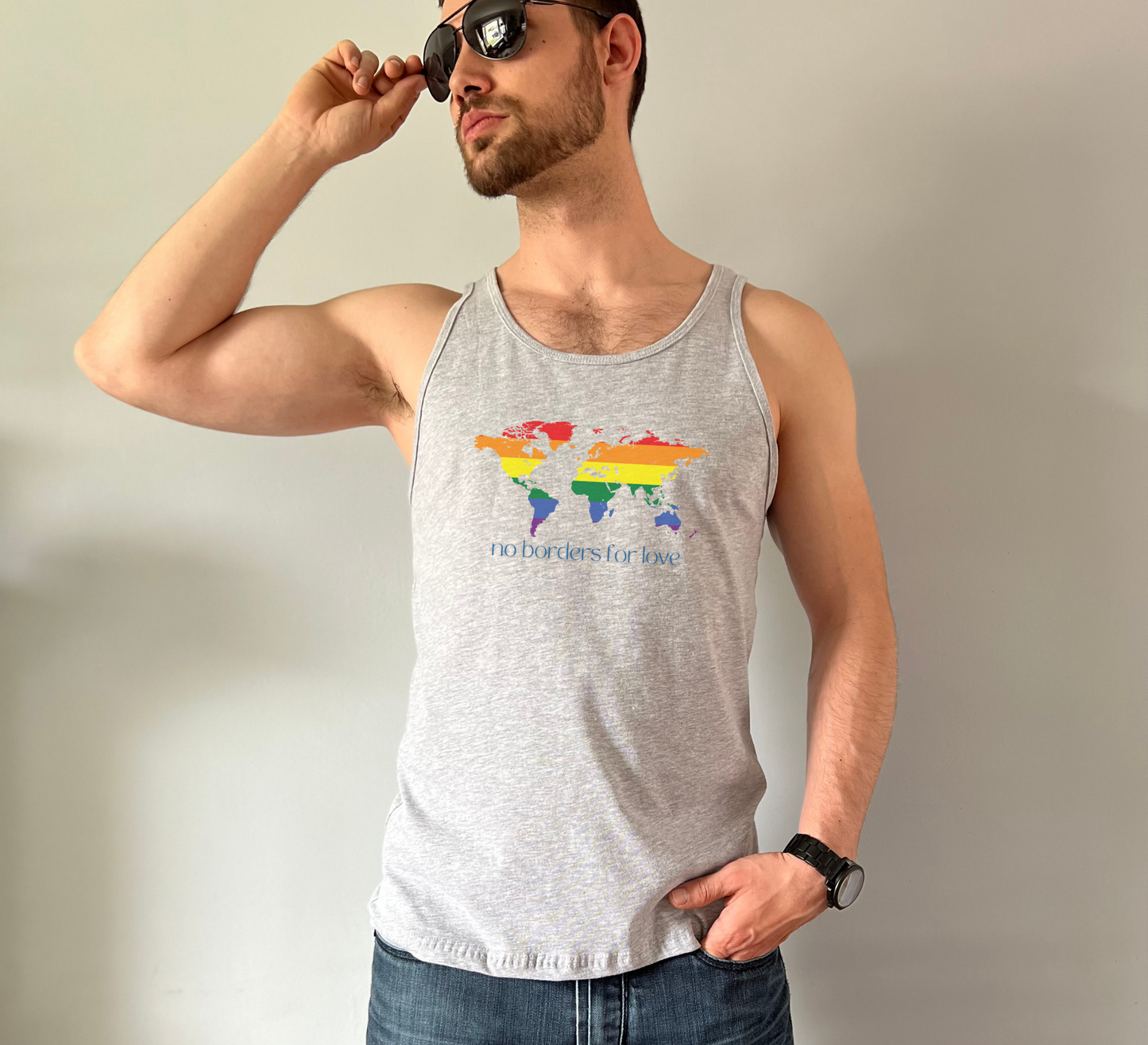 No Borders for Love: Pride Travel Tank