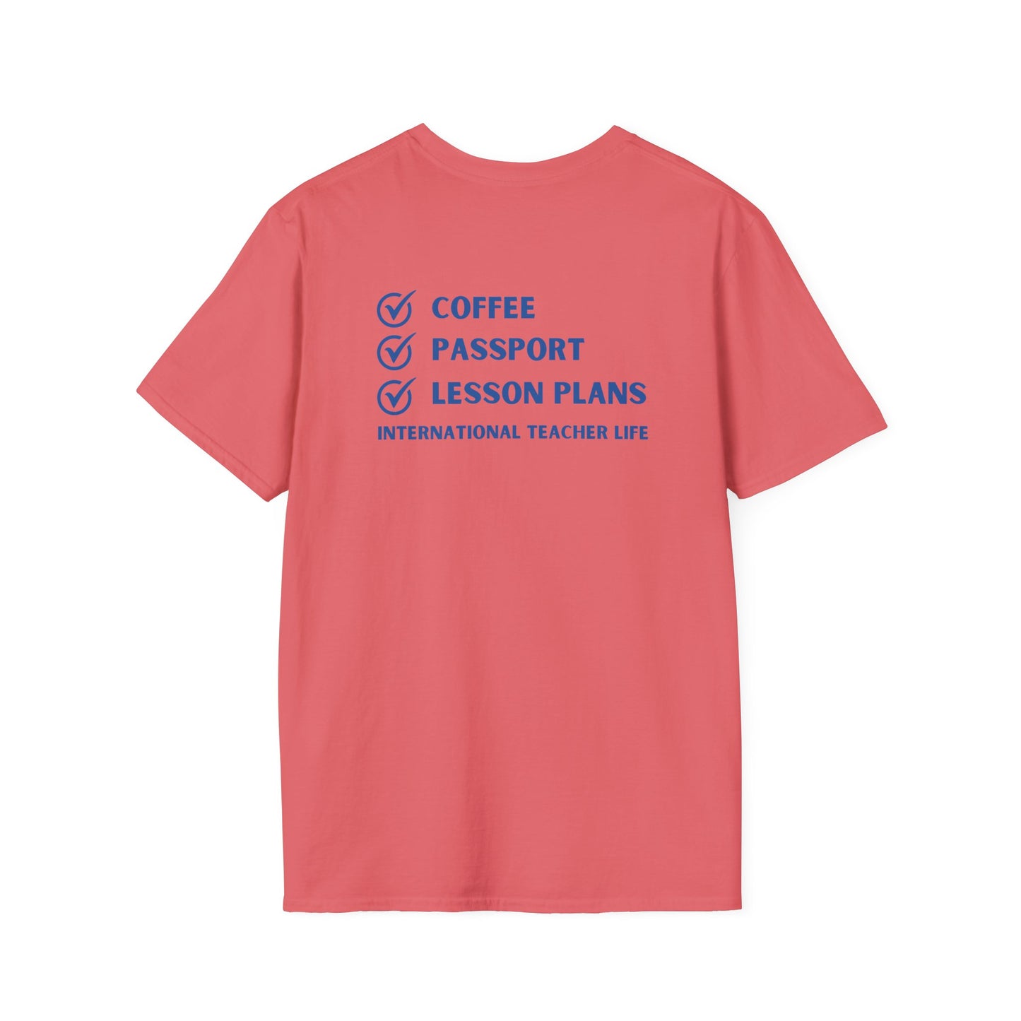 Coffee, Passport, Lesson Plans T-shirt