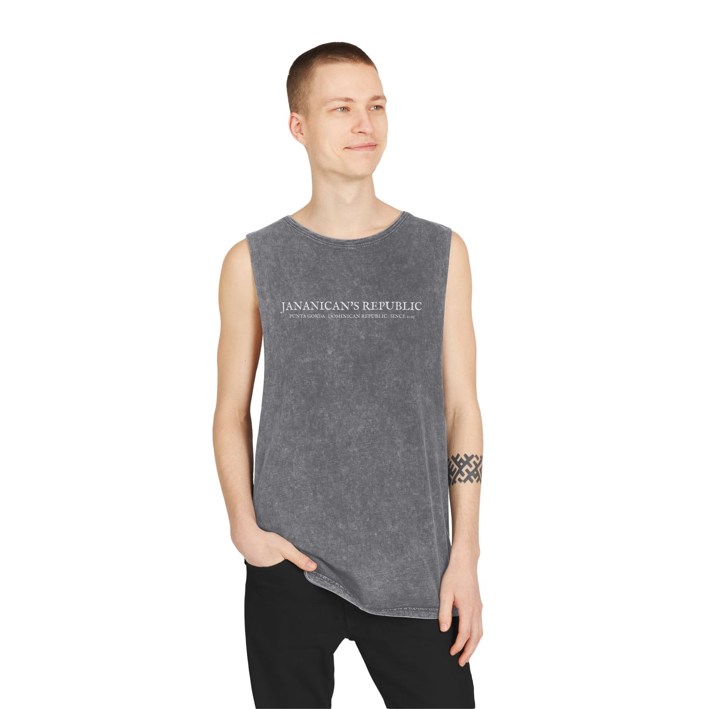 Jananican's Republic Unisex Stonewash Tank Top