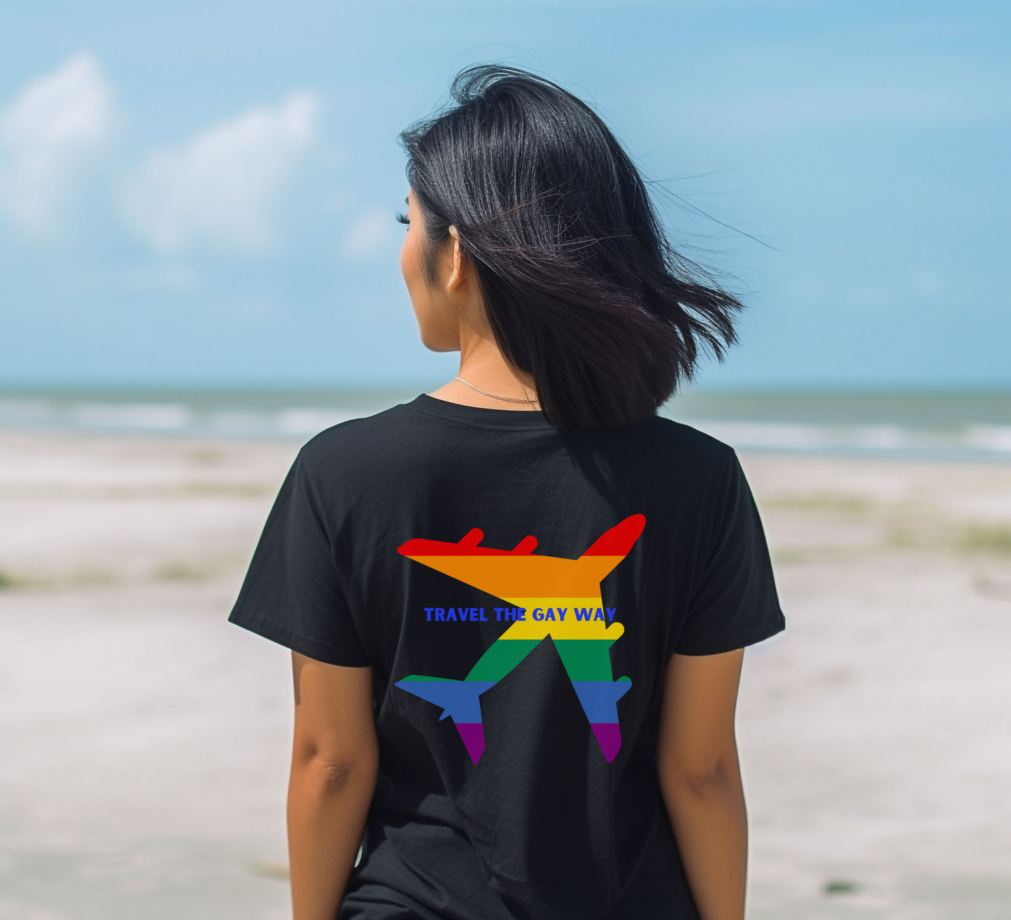 Travel the Gay Way Pocket Tee