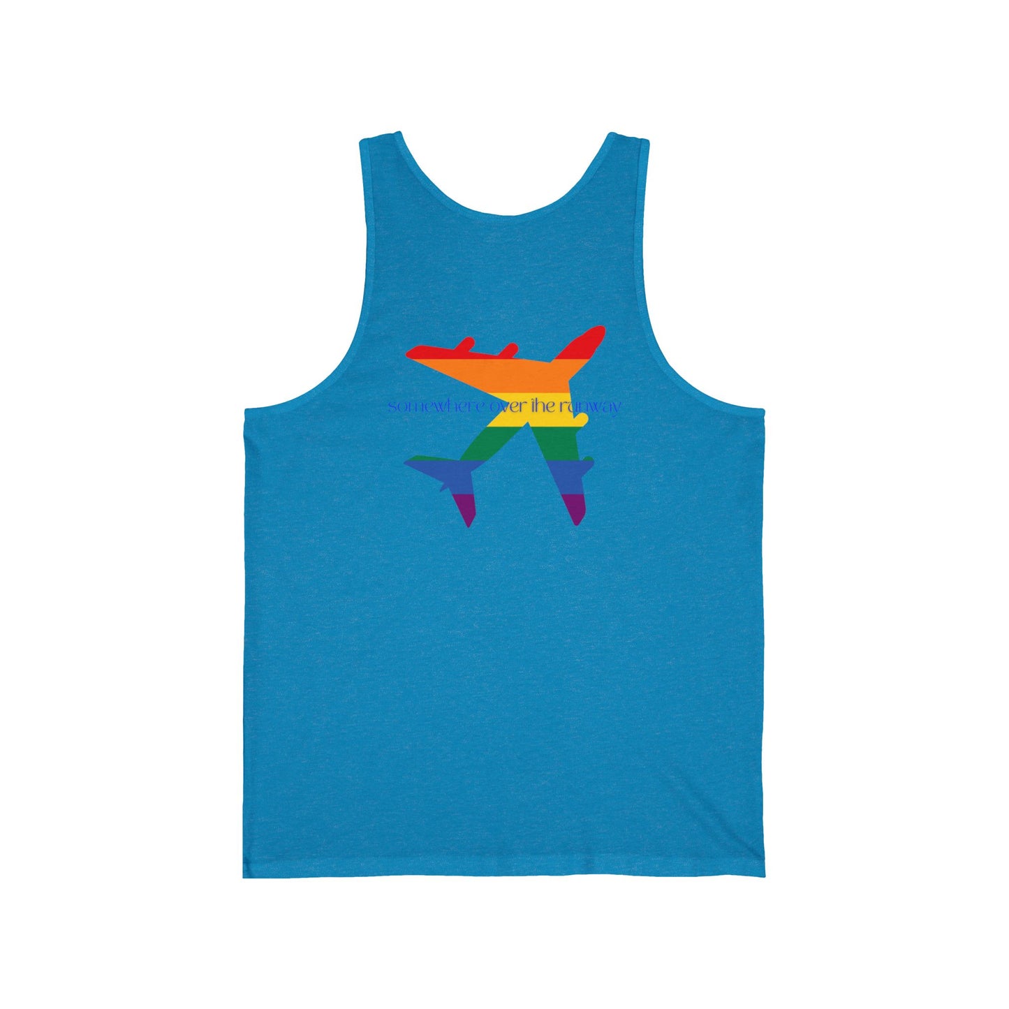Somewhere Over the Runway: Pride Travel Tank