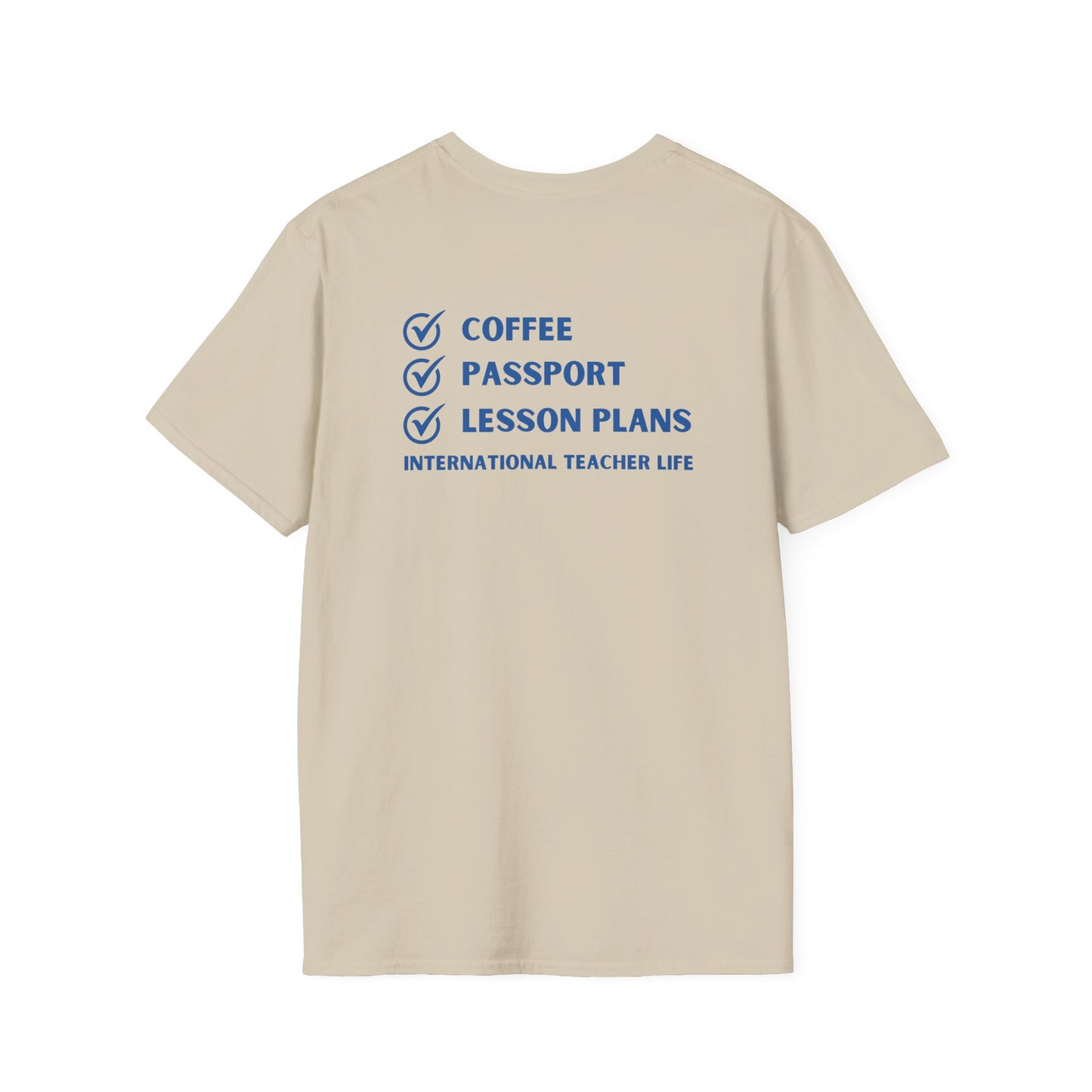 Coffee, Passport, Lesson Plans T-shirt