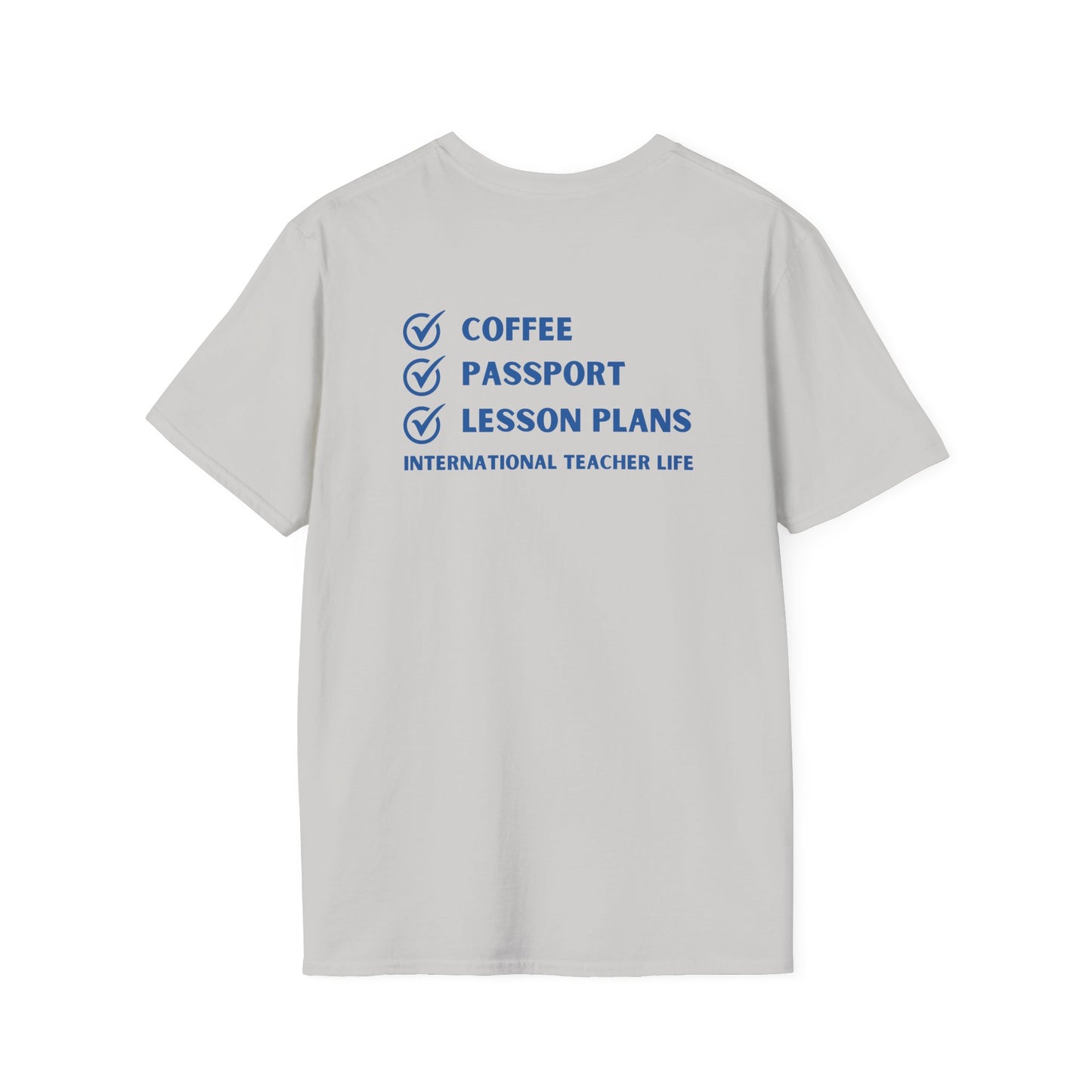 Coffee, Passport, Lesson Plans T-shirt