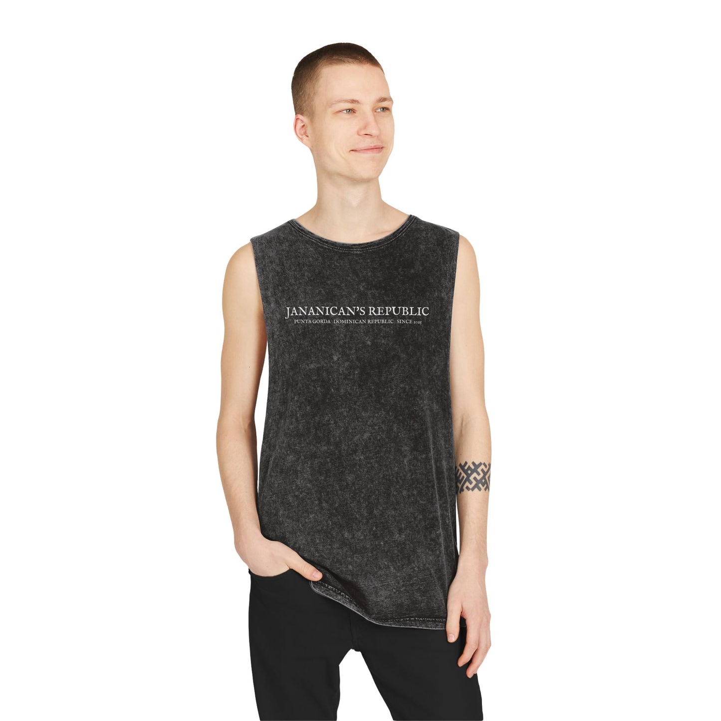 Jananican's Republic Unisex Stonewash Tank Top