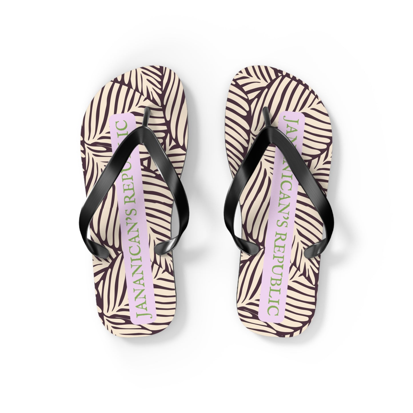 Jananican's Republic Small Flip Flops (Women's 7-8/Men's 5-6)
