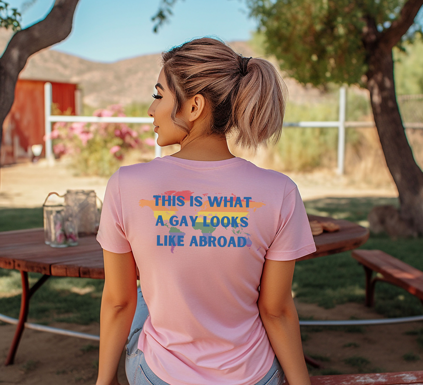 This is What a Gay Looks Like Abroad Pocket Tee