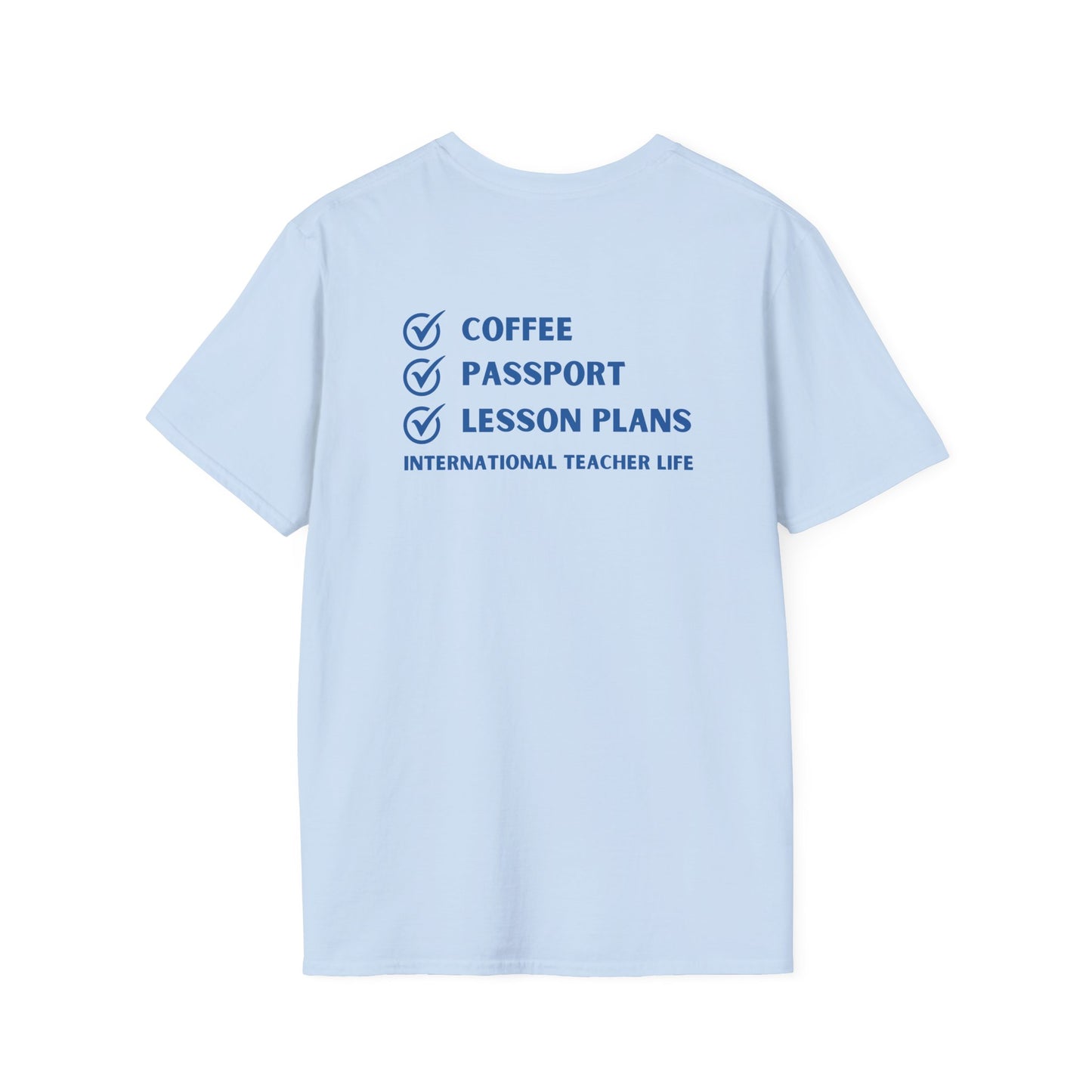 Coffee, Passport, Lesson Plans T-shirt
