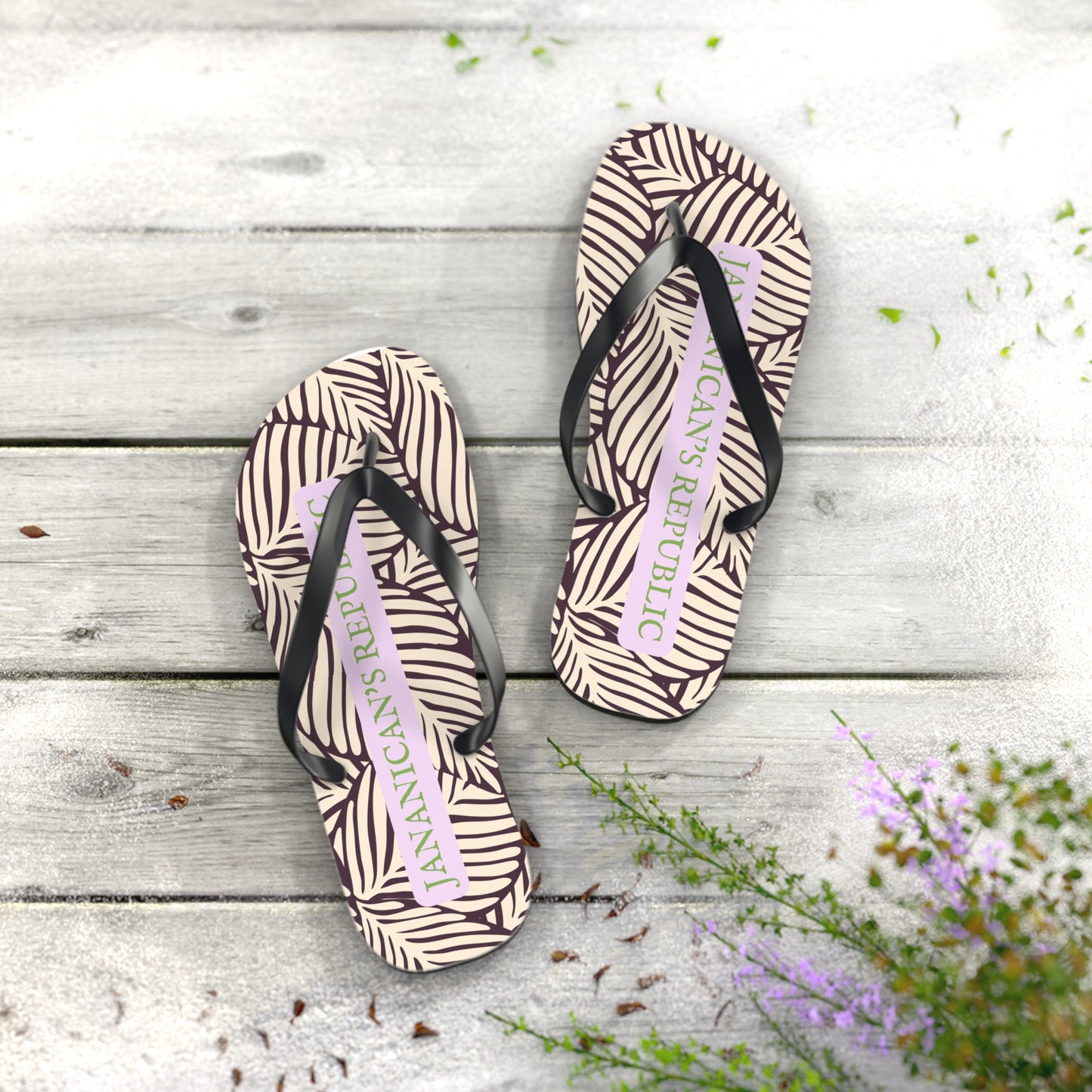 Jananican's Republic Large Flip Flops (Women's 11-12/Men's 9-10)