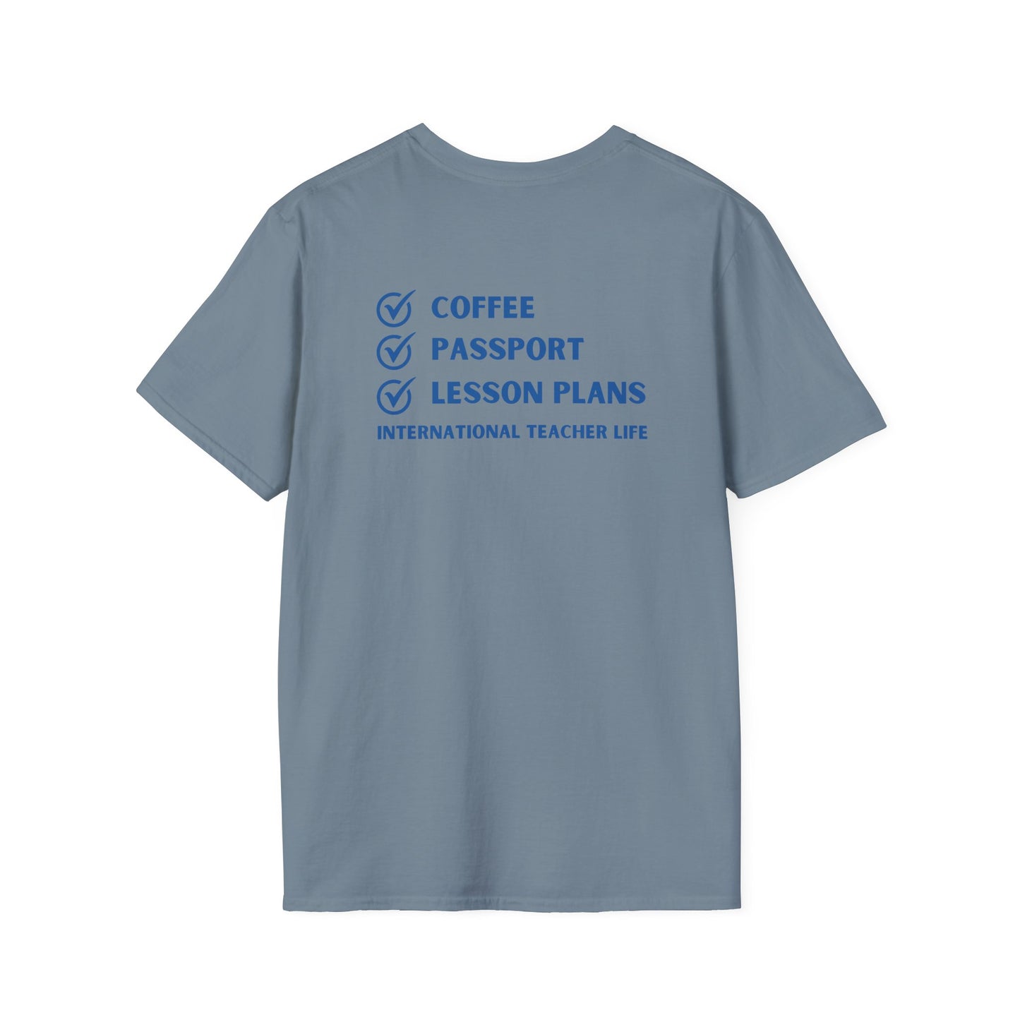 Coffee, Passport, Lesson Plans T-shirt