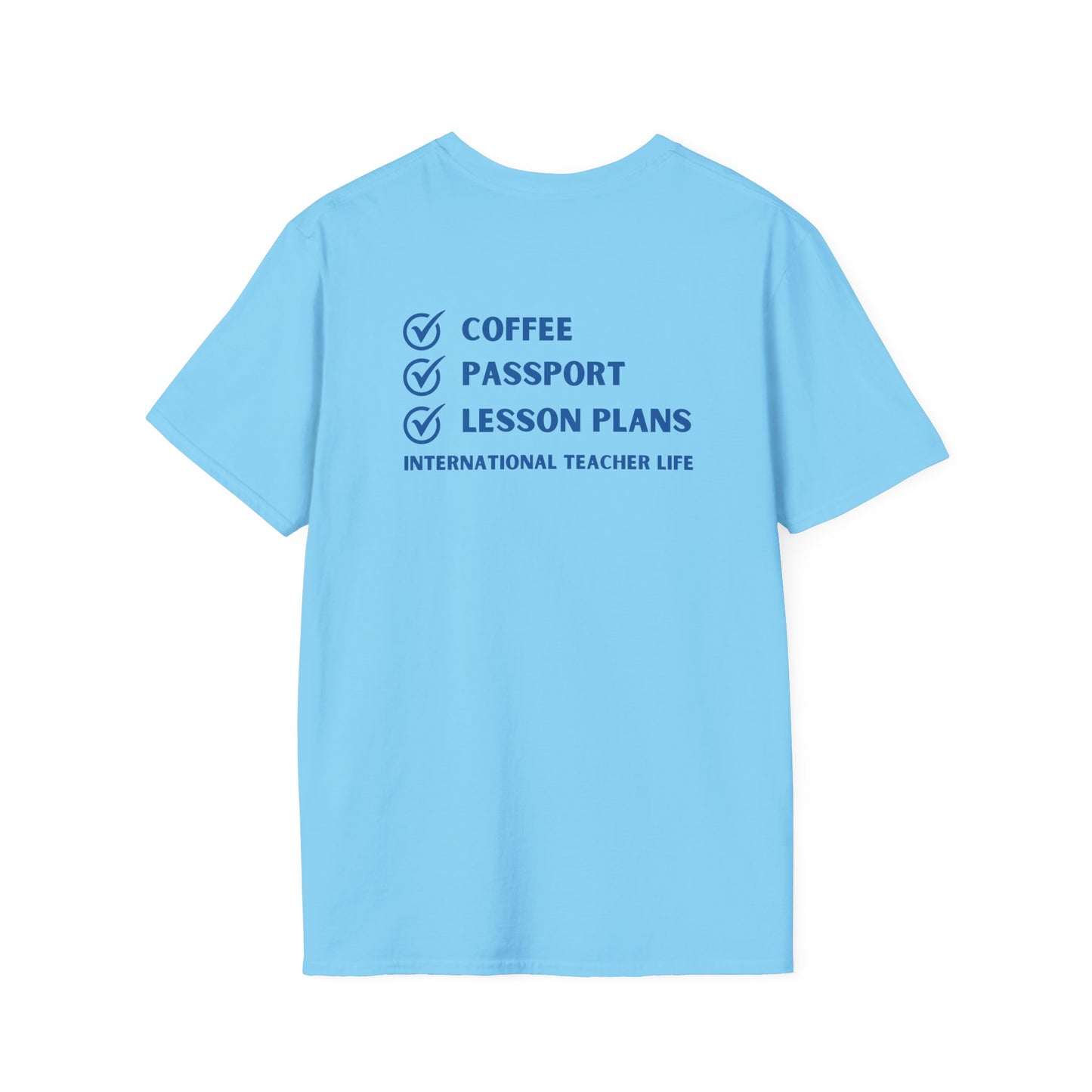 Coffee, Passport, Lesson Plans T-shirt