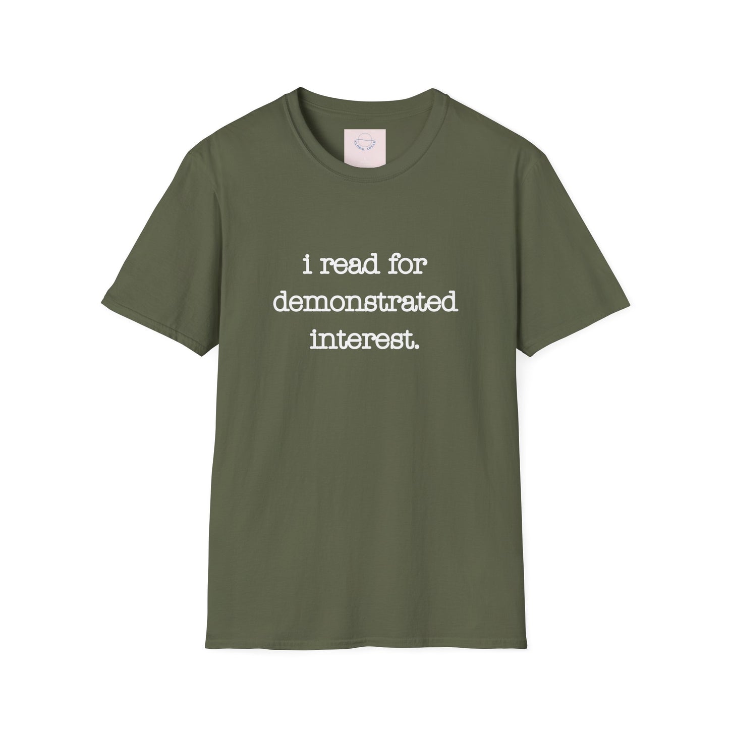 I Read for Demonstrated Need T-shirt